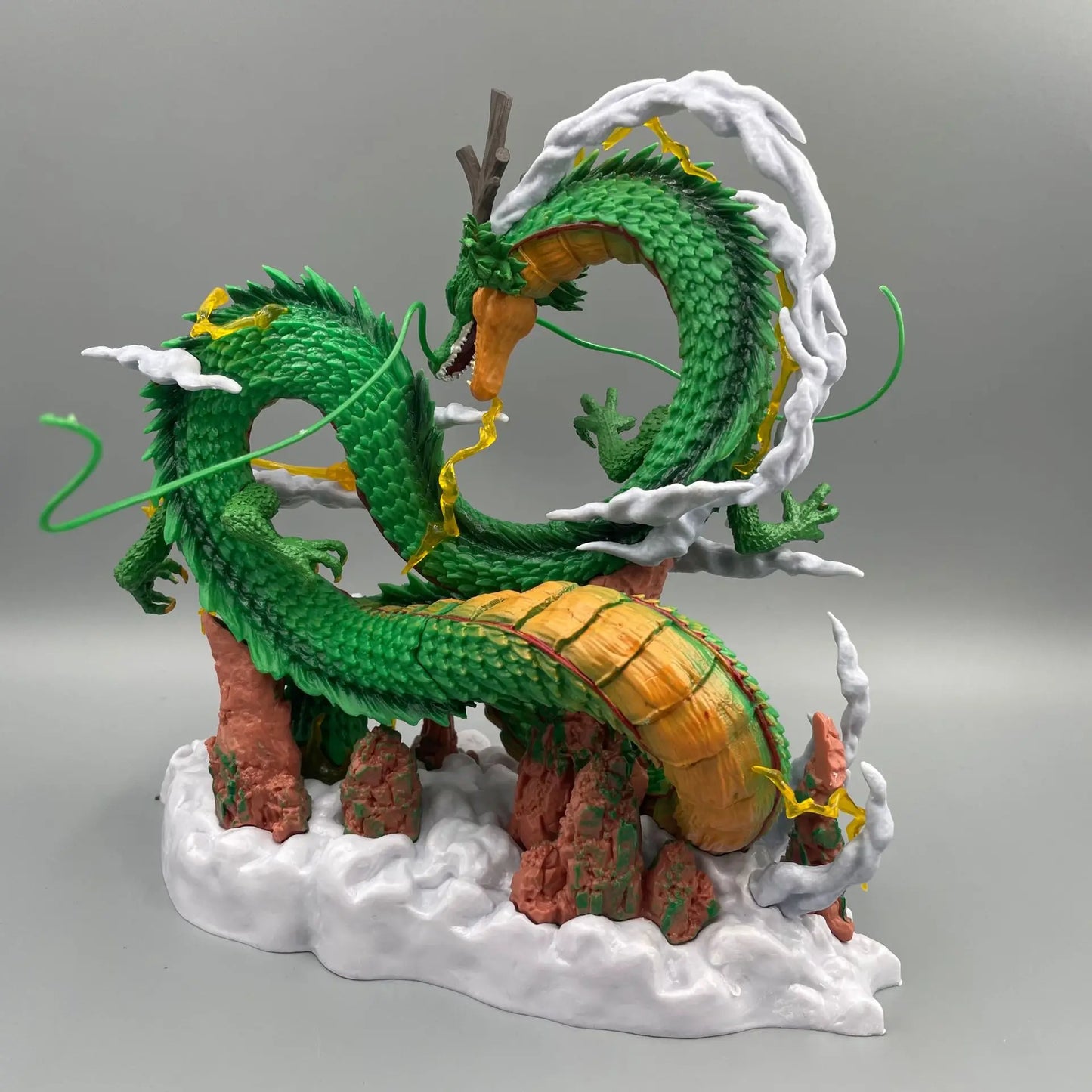 Figura de Dragon Ball de Anime de 24cm, figura de Shenlong y Goku modelo de estatua de Pvc, colección de Figuras anime.