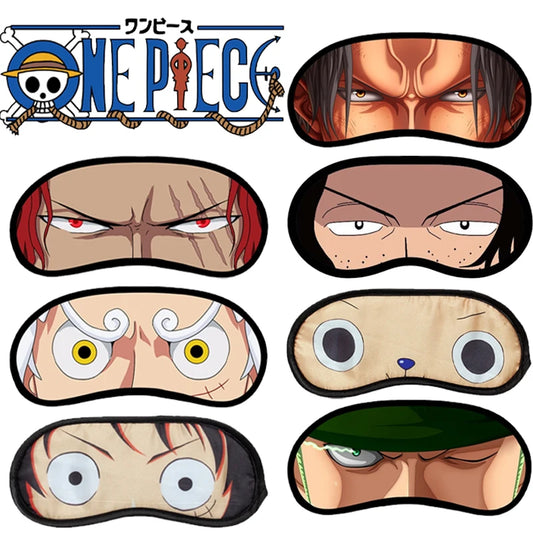 Máscara de Dormir One Piece - Luffy, Chopper, Zoro y Ace | Protección Nocturna Ideal para Regalos