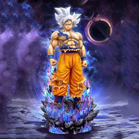 Figura de Goku Ultra Instinto de 33cm – Edición Coleccionista en PVC | Ideal para Fans de Dragon Ball