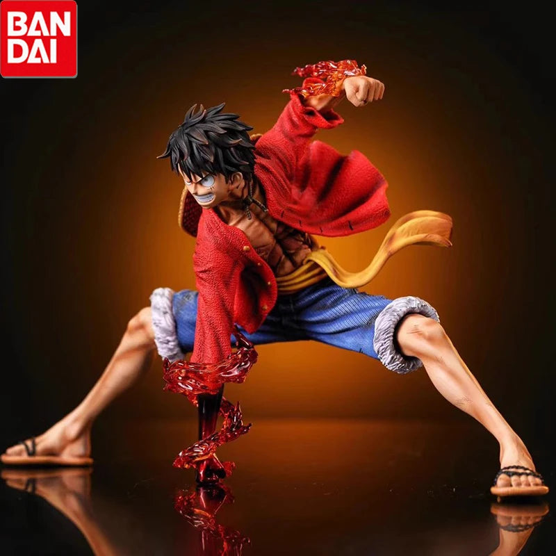 Figuras de accion de ONE PIECE de 18cm, Monkey D. Luffy estilo de batalla, colección de Anime, muñecos en miniatura de PVC.