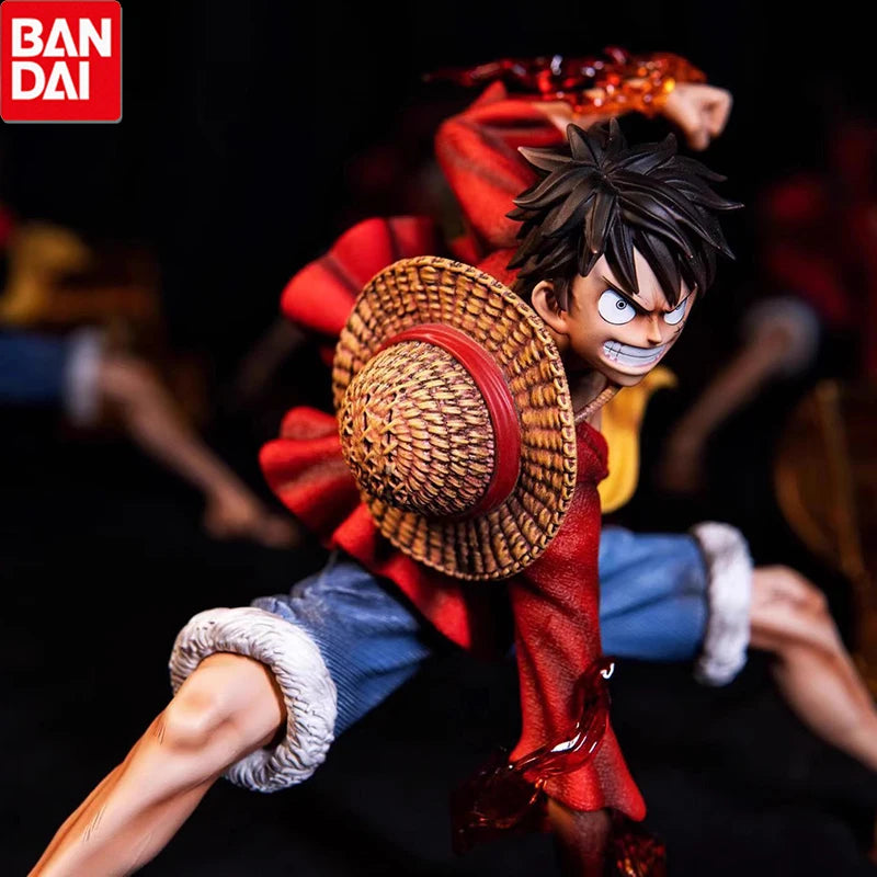 Figuras de accion de ONE PIECE de 18cm, Monkey D. Luffy estilo de batalla, colección de Anime, muñecos en miniatura de PVC.