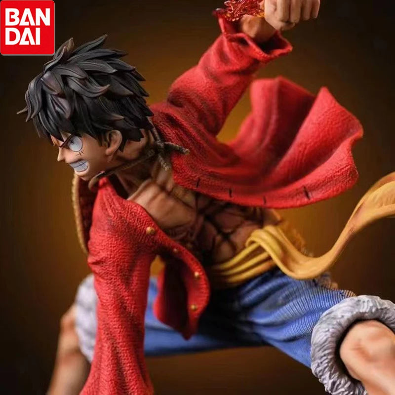 Figuras de accion de ONE PIECE de 18cm, Monkey D. Luffy estilo de batalla, colección de Anime, muñecos en miniatura de PVC.